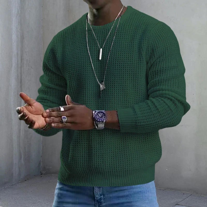 ✨2026 Collection at 50% OFF & FREE SHIPPING✈️JMIERR Men's Crewneck Sweater Soft Casual Sweaters Classic Long Sleeve Pullover Sweaters with Ribbing Edge